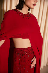 RED SLIT CAPE