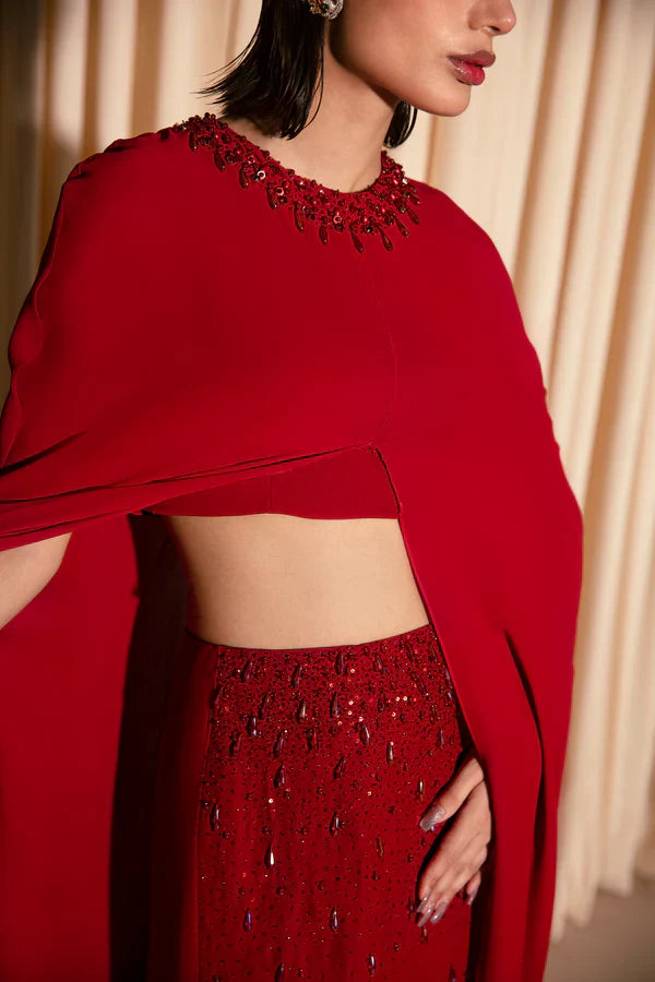 RED SLIT CAPE