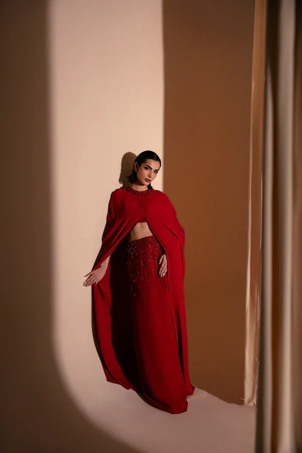 RED SLIT CAPE