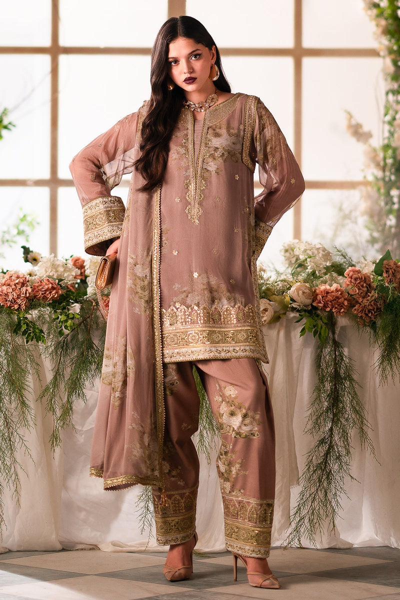 3-PC Unstitched Embroidered Chiffon VSL5-02