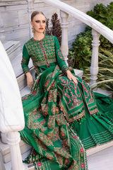 Unstitched Embroidered Cotton Satin Suit | CST-811maria