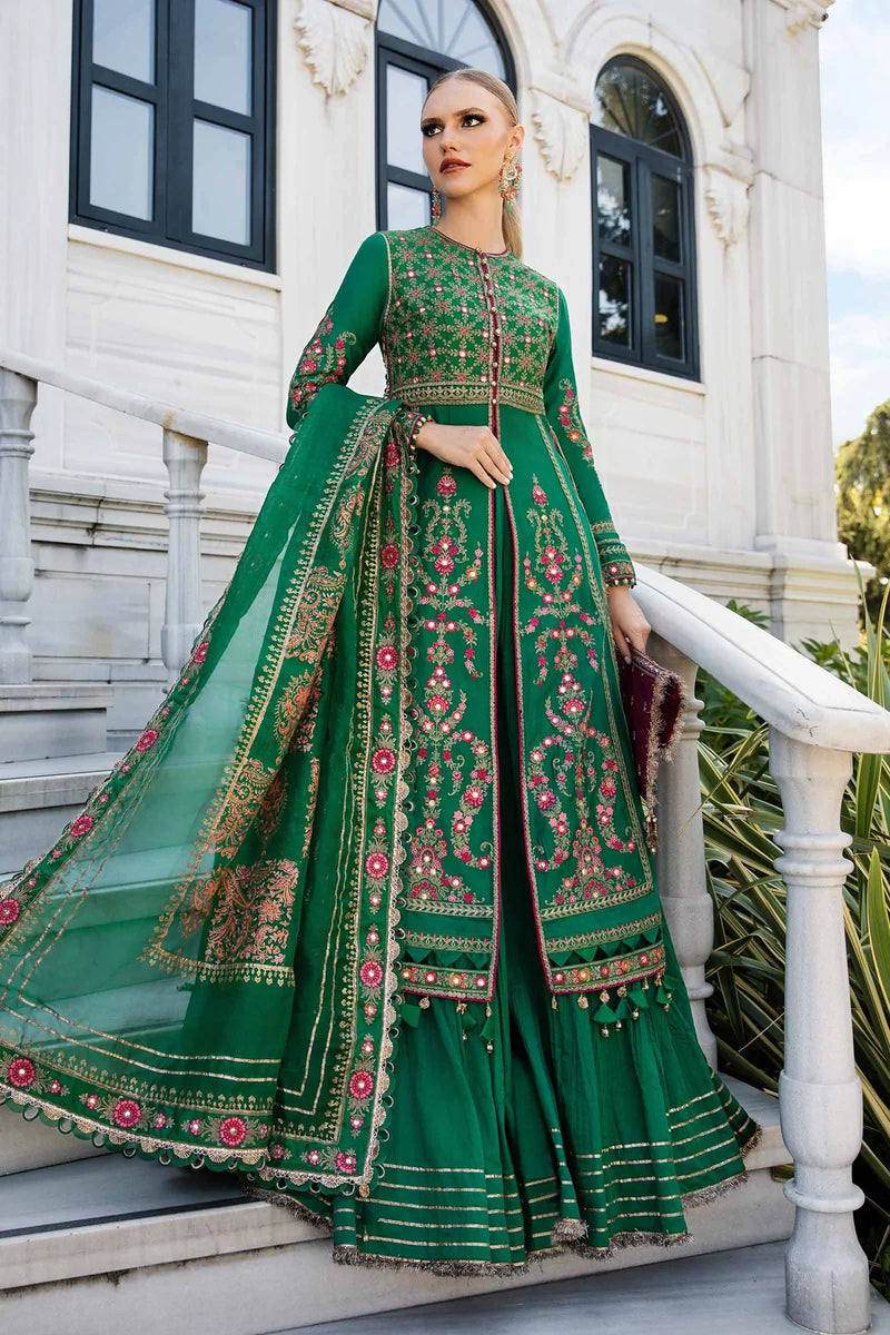 Unstitched Embroidered Cotton Satin Suit | CST-811maria