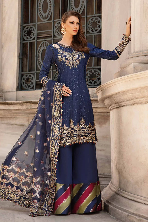 Unstitched Embroidered Cotton Satin Suit | CST-804