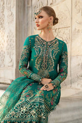 Unstitched Embroidered Cotton Satin Suit | CST-805