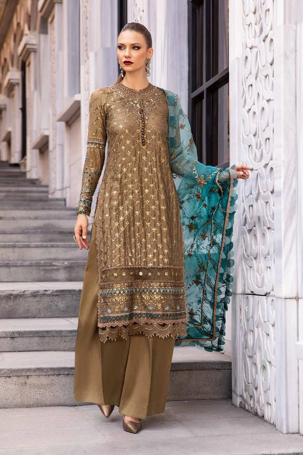 Unstitched Embroidered Cotton Satin Suit | CST-808