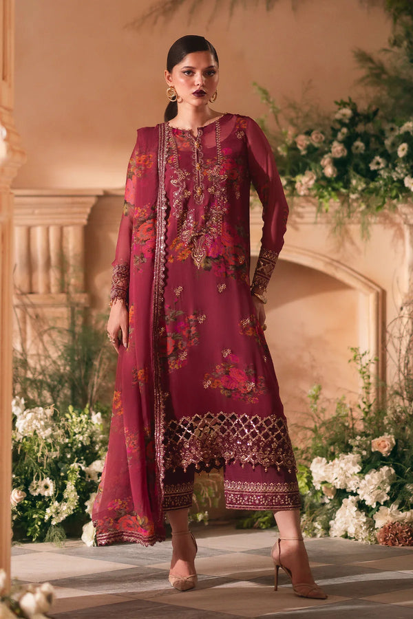 3-PC UNSTITCHED EMBROIDERED CHIFFON VSL5-08