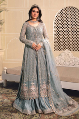 MARIA B EMBROIDERED ORGANZA SUITS UNSTITCHED 4 PIECE D2 - LUXURY COLLECTION