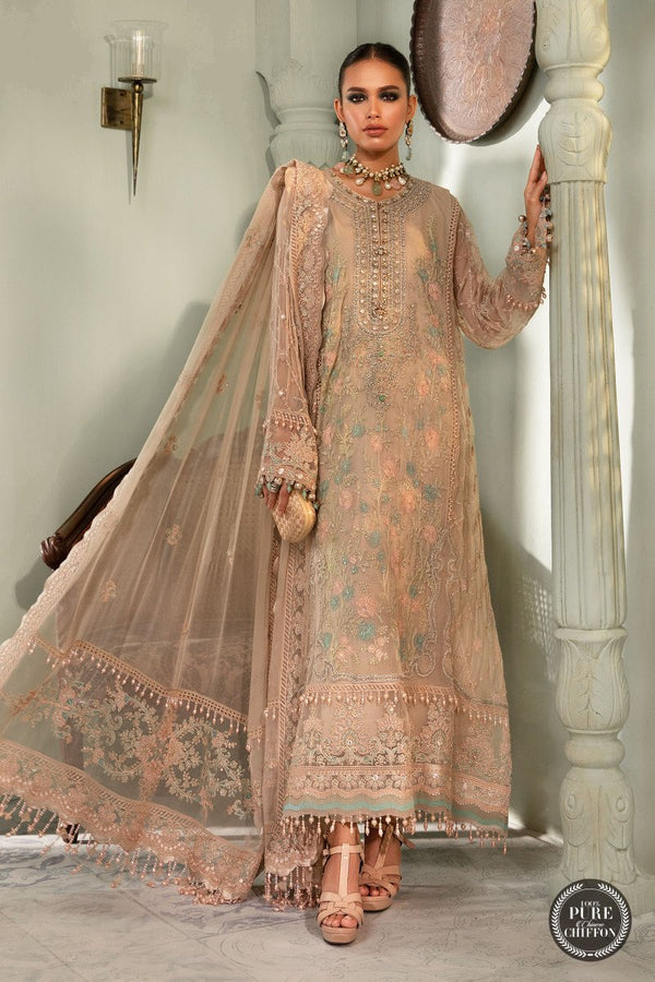 Unstitched Chiffon - MPC-22-206-Nude Pink