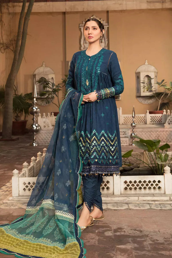 Unstitched Lawn D-2215-B Maria B